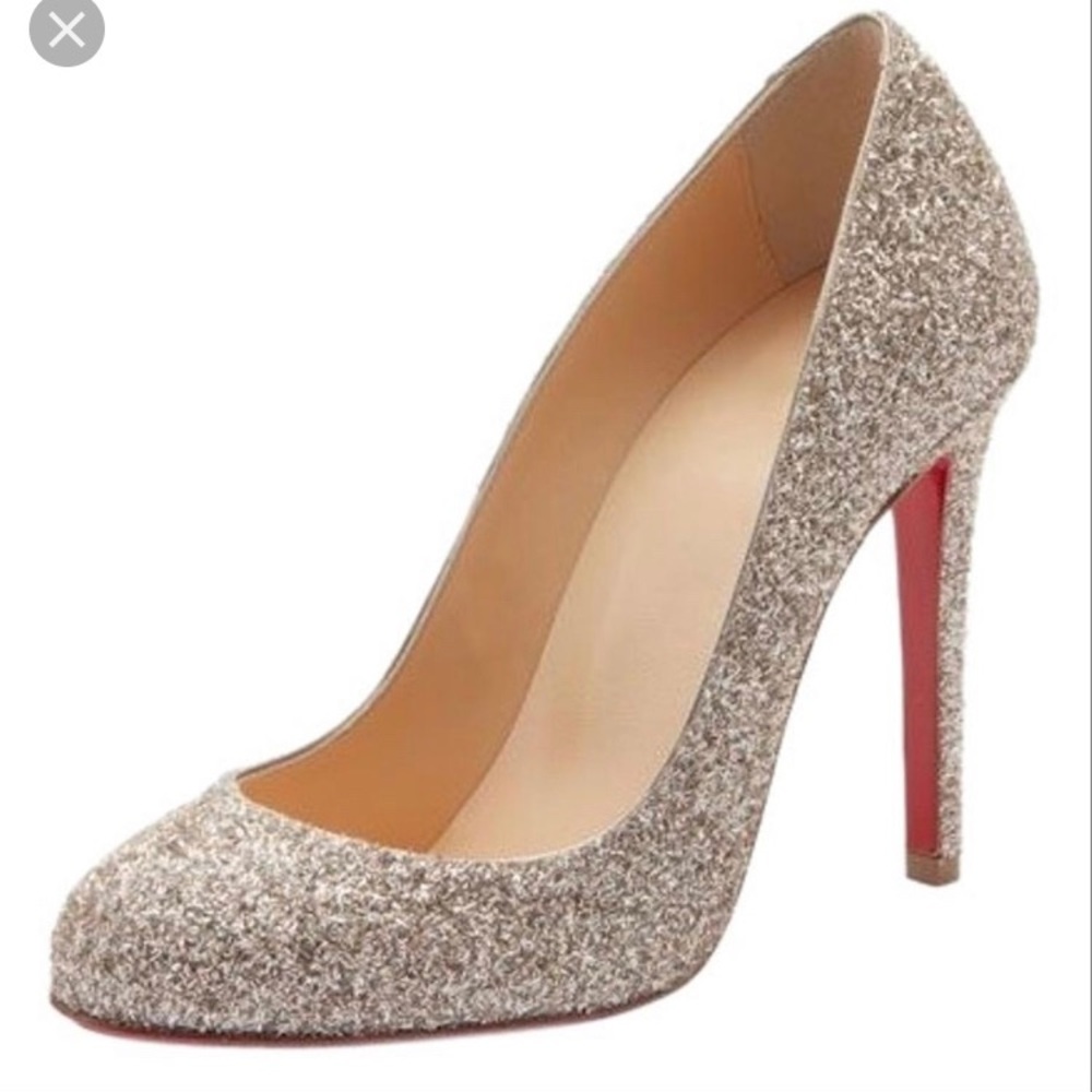Christian Louboutin ‘Fifille Glitter 100 pumps’